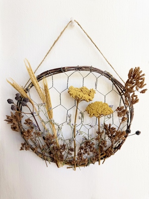Dried Flower Hoop from Aladdin's Floral in Idaho Falls